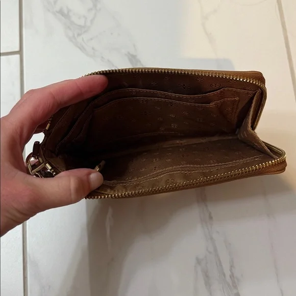 Tory Burch Brown Leather Clutch - Picture 6 of 6